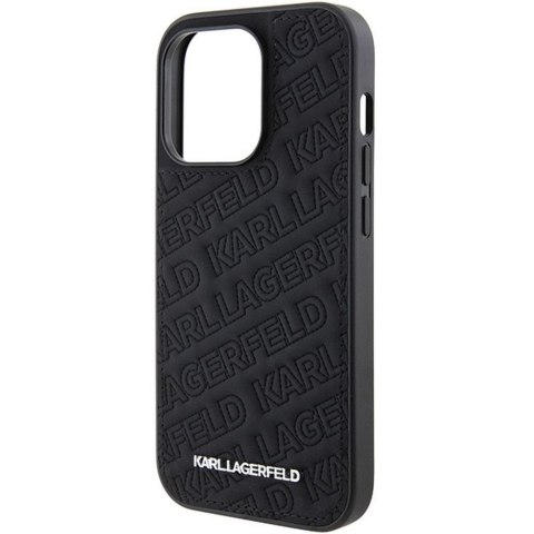 KARL LAGERFELD futerał do IPHONE 15 Pro KLHCP15LPQKPMK (Quilted Pattern) czarny