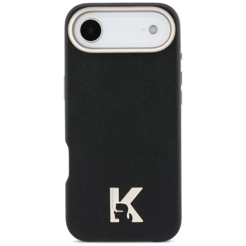 KARL LAGERFELD futerał do IPHONE 17 Air kompatybilny z MagSafe KLHMP17M5PGFKHGK (PU FW W/ KHead Logo) czarny