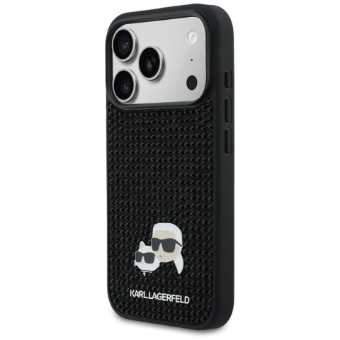 KARL LAGERFELD futerał do IPHONE 17 Pro KLHCP17L6PRKCLK (Rhinestone W/ K&C PIN) czarny