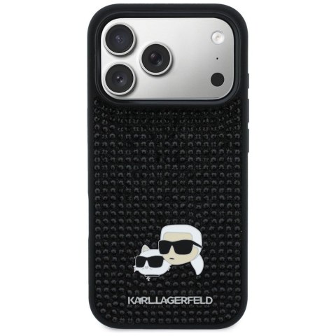 KARL LAGERFELD futerał do IPHONE 17 Pro KLHCP17L6PRKCLK (Rhinestone W/ K&C PIN) czarny