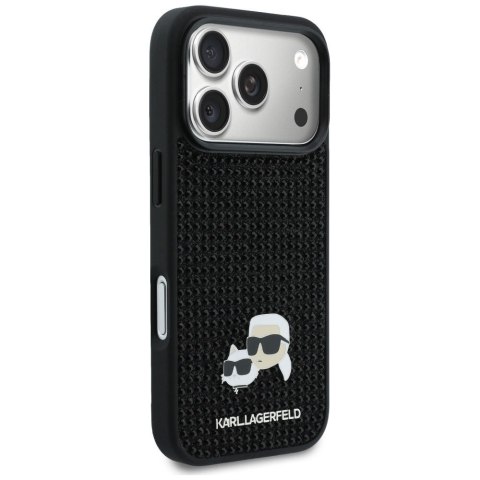 KARL LAGERFELD futerał do IPHONE 17 Pro KLHCP17L6PRKCLK (Rhinestone W/ K&C PIN) czarny