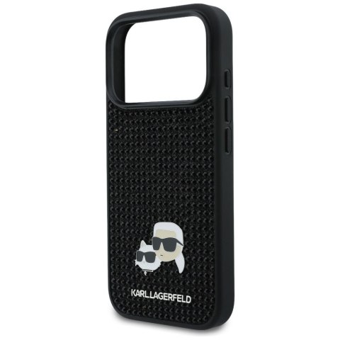 KARL LAGERFELD futerał do IPHONE 17 Pro KLHCP17L6PRKCLK (Rhinestone W/ K&C PIN) czarny
