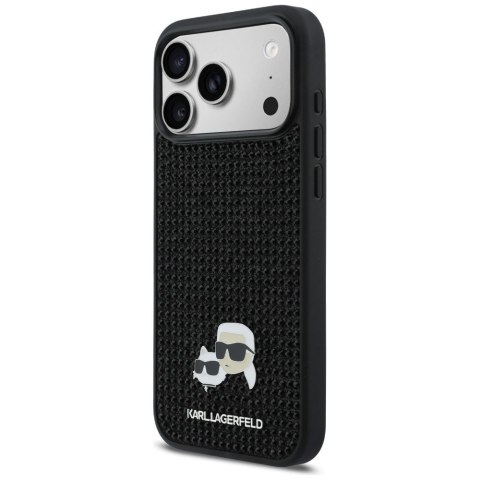 KARL LAGERFELD futerał do IPHONE 17 Pro Max KLHCP17X6PRKCLK (Rhinestone W/ K&C PIN) czarny