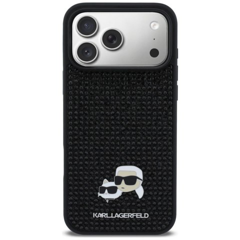 KARL LAGERFELD futerał do IPHONE 17 Pro Max KLHCP17X6PRKCLK (Rhinestone W/ K&C PIN) czarny