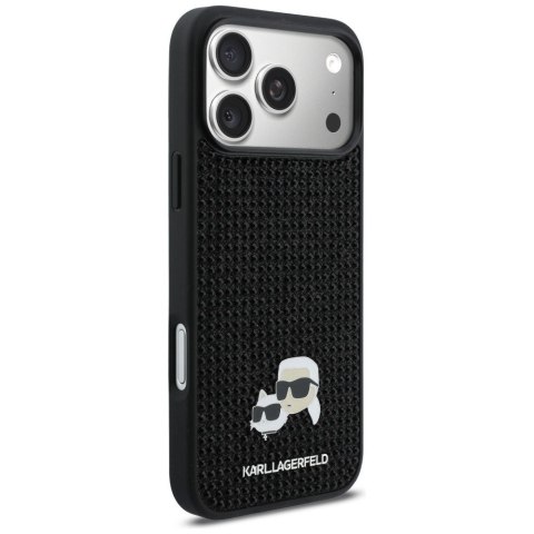 KARL LAGERFELD futerał do IPHONE 17 Pro Max KLHCP17X6PRKCLK (Rhinestone W/ K&C PIN) czarny