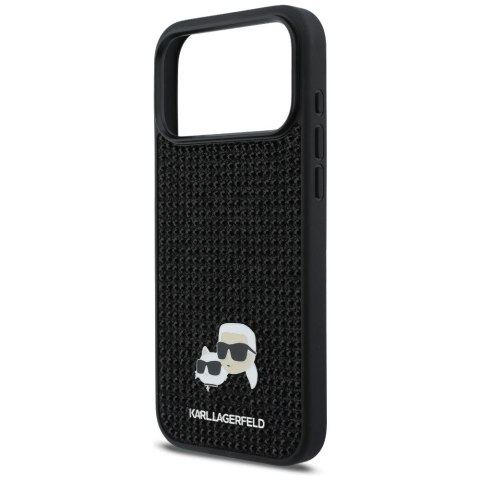 KARL LAGERFELD futerał do IPHONE 17 Pro Max KLHCP17X6PRKCLK (Rhinestone W/ K&C PIN) czarny