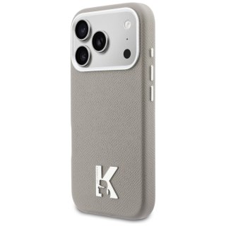KARL LAGERFELD futerał do IPHONE 17 Pro kompatybilny z MagSafe KLHMP17L5PGFKHGG (PU FW W/ KHead Logo) szary