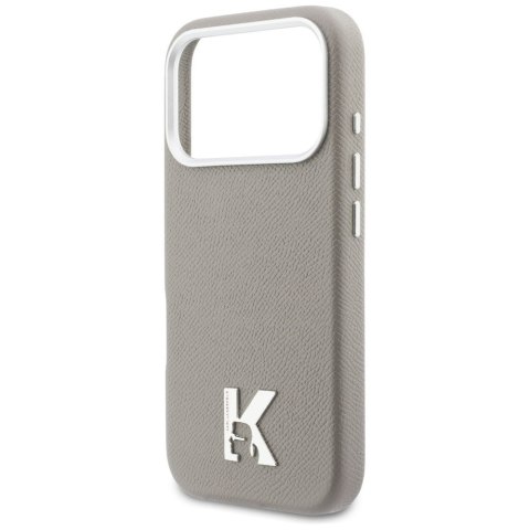 KARL LAGERFELD futerał do IPHONE 17 Pro kompatybilny z MagSafe KLHMP17L5PGFKHGG (PU FW W/ KHead Logo) szary