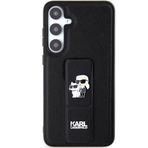 KARL LAGERFELD futerał do SAMSUNG S24 KLHCS24SGSAKCPK (GRIPSTAND SAFFIANO KC PINS) czarny