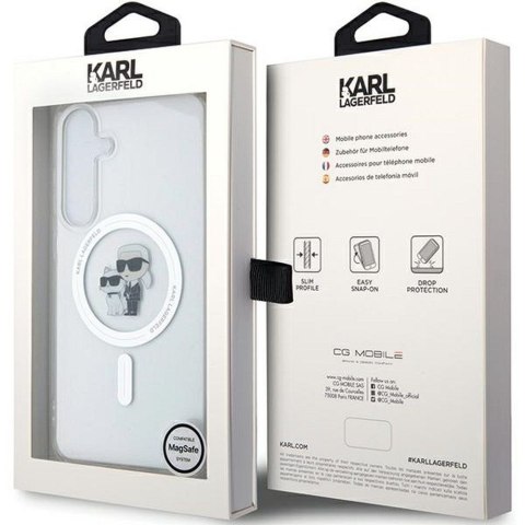 KARL LAGERFELD futerał do SAMSUNG S24 KLHMS24SHGKCNOT (MAGSAFE IML KC) transparentny