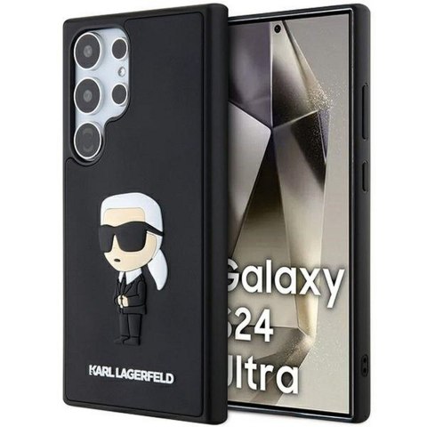 KARL LAGERFELD futerał do SAMSUNG S24 Ultra KLHCS24L3DRKINK (3D RUBBER IKONIK NFT) czarny