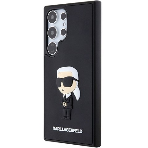 KARL LAGERFELD futerał do SAMSUNG S24 Ultra KLHCS24L3DRKINK (3D RUBBER IKONIK NFT) czarny