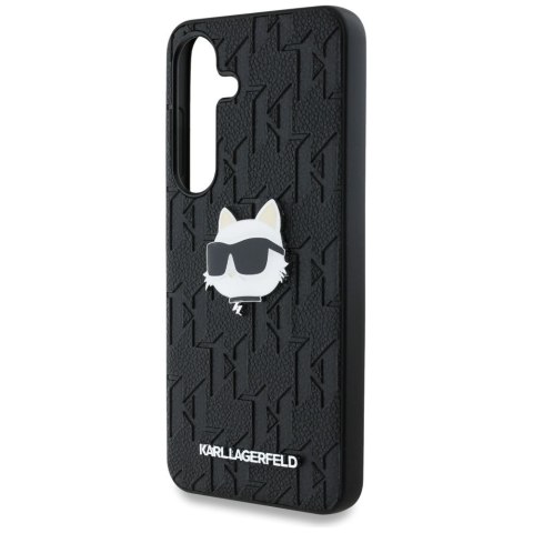 KARL LAGERFELD futerał do SAMSUNG S25 KLHCS25SPGKLCHPK (PU Monogram Choupette Head Pin) czarny