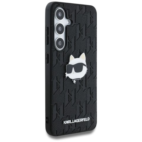 KARL LAGERFELD futerał do SAMSUNG S25 KLHCS25SPGKLCHPK (PU Monogram Choupette Head Pin) czarny