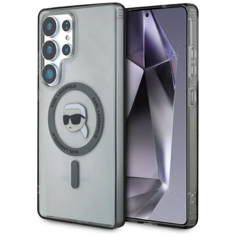 KARL LAGERFELD futerał do SAMSUNG S25 Ultra KLHMS25LHLSKIK (Magnetic IML Metal K. Heads) czarny