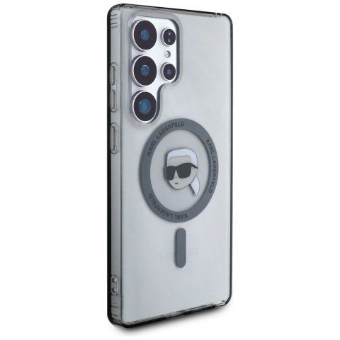 KARL LAGERFELD futerał do SAMSUNG S25 Ultra KLHMS25LHLSKIK (Magnetic IML Metal K. Heads) czarny