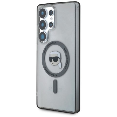 KARL LAGERFELD futerał do SAMSUNG S25 Ultra KLHMS25LHLSKIK (Magnetic IML Metal K. Heads) czarny