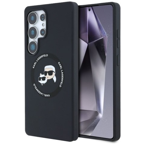 KARL LAGERFELD futerał do SAMSUNG S25 Ultra KLHMS25LSKCHTCK (Magnetic Silicone Double Heads) czarny