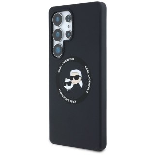 KARL LAGERFELD futerał do SAMSUNG S25 Ultra KLHMS25LSKCHTCK (Magnetic Silicone Double Heads) czarny