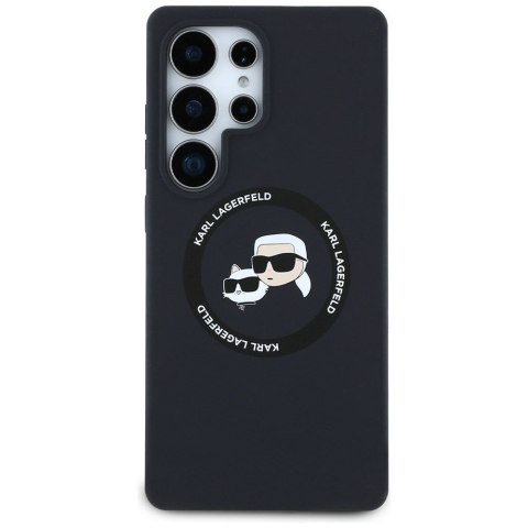 KARL LAGERFELD futerał do SAMSUNG S25 Ultra KLHMS25LSKCHTCK (Magnetic Silicone Double Heads) czarny