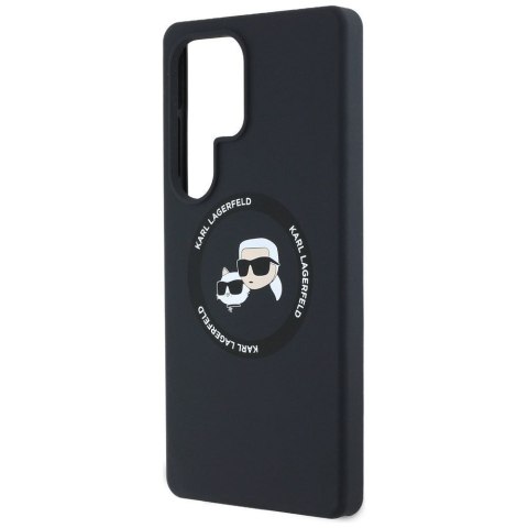 KARL LAGERFELD futerał do SAMSUNG S25 Ultra KLHMS25LSKCHTCK (Magnetic Silicone Double Heads) czarny