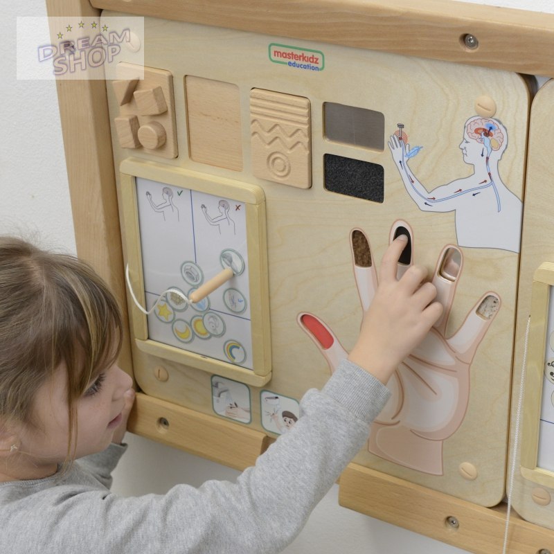 MASTERKIDZ Tablica Edukacyjna Zmysł Dotyku MASTERKIDZ Tablica Edukacyjna Zmysł Dotyku