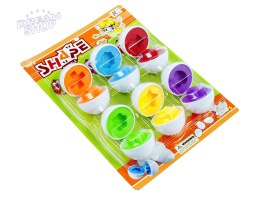 Zabawka Edukacyjne Jajka Dopasuj kształty i kolory