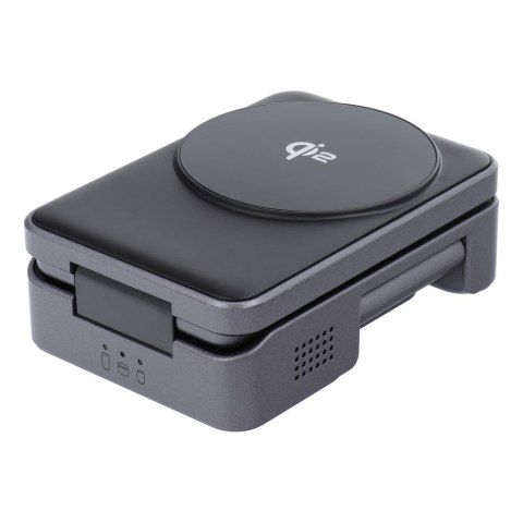 Ładowarka indukcyjna Forcell F-Energy 3w1 Flex Pro Qi2 zgodna z MagSafe (F-05) srebrna