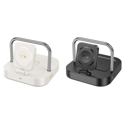 Ładowarka indukcyjna Hoco 3w1 3A 5W kompatybilna z Apple Watch CQ16A biała