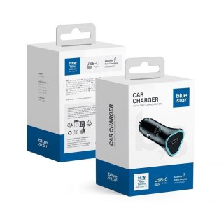 Ładowarka samochodowa Blue Star USB C QC3.0 PD AFC 3A 20W czarna