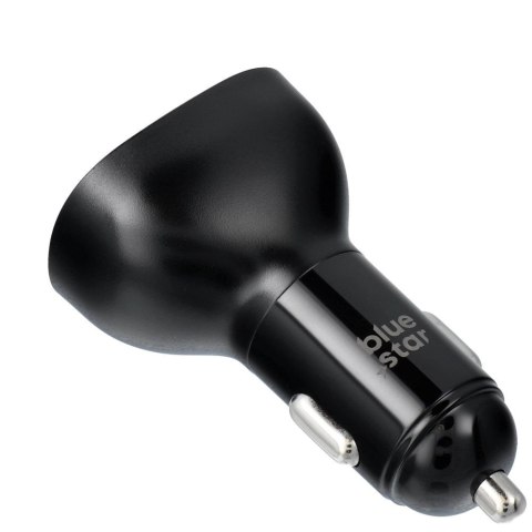 Ładowarka samochodowa Blue Star USB C + USB A QC3.0 PD AFC PPS SFC2.0 3A 63W czarna