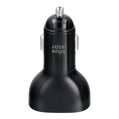 Ładowarka samochodowa Blue Star USB C + USB A QC3.0 PD AFC PPS SFC2.0 3A 63W czarna