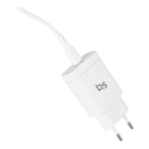 Ładowarka sieciowa do telefonu Blue Star USB C QC4.0 PD 3A 18W + kabel USB C do Lightning TFK-TC-1099C biała