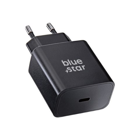 Ładowarka sieciowa do telefonu Blue Star USB C QC4.0 PD 3A 25W + kabel USB C do USB C TFB-TC-25WPD czarna