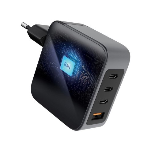 Ładowarka sieciowa do telefonu Forcell F-Energy GaN 3 x USB C + USB A QC4.0 PD 5A 100W VT-46 szara