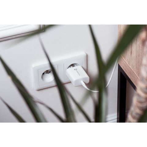 Ładowarka sieciowa do telefonu Forcell F-Energy USB C QC4.0 PD 3A 20W + kabel USB C do Lightning TFK-TC-20WPD biała