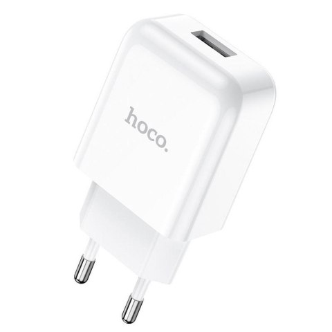 Ładowarka sieciowa do telefonu Hoco USB A 2A 10W + kabel USB A do Lightning N2 biała