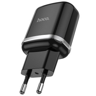 Ładowarka sieciowa do telefonu Hoco USB A QC3.0 3A 18W N3 czarna
