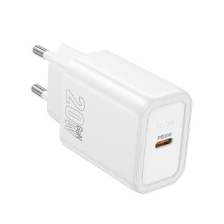 Ładowarka sieciowa do telefonu Hoco USB C QC PD 20W N60 biała