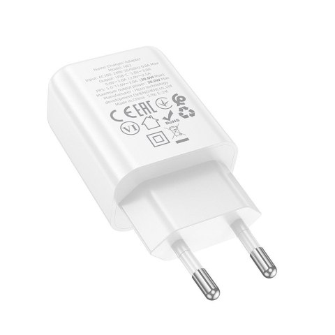 Ładowarka sieciowa do telefonu Hoco USB C QC PD 30W N62 biała