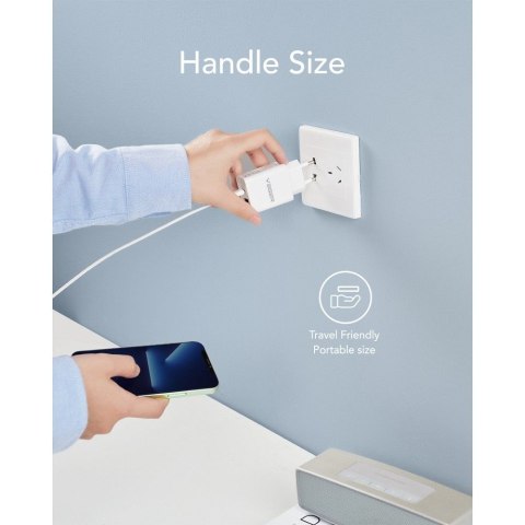 Ładowarka sieciowa do telefonu VEGER USB A + Typ C PD QC3.0 3A 30W VLS302U biała