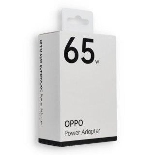 Oryginalna Ładowarka Sieciowa Oppo SuperVOOC VCA7JFEH 65W Power Adapter biała blister
