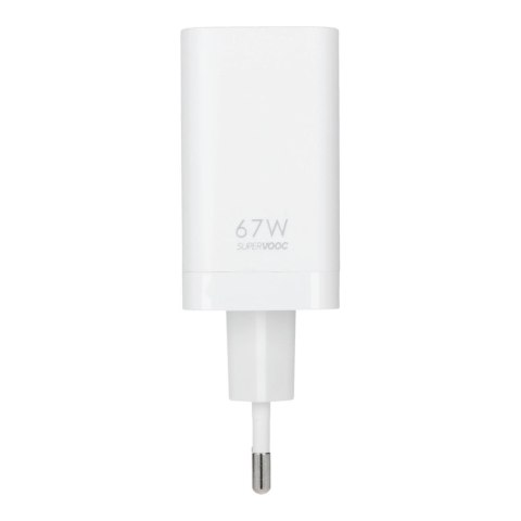Oryginalna Ładowarka Sieciowa Oppo SuperVOOC VCB7CAEH 67W Power Adapter biała bulk