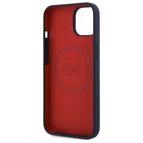 RED BULL futerał do IPHONE 16 Pro kompatybilny z MagSafe RBHMP16L24SIHSRV (Silicone Horizontal Centered Logo) navy