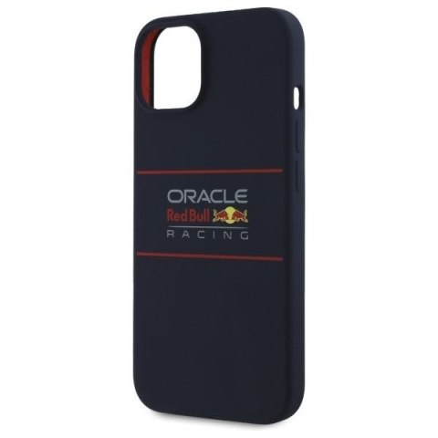 RED BULL futerał do IPHONE 16 Pro kompatybilny z MagSafe RBHMP16L24SIHSRV (Silicone Horizontal Centered Logo) navy