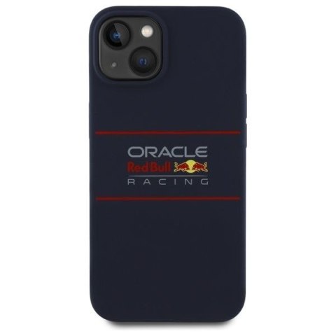 RED BULL futerał do IPHONE 16 Pro kompatybilny z MagSafe RBHMP16L24SIHSRV (Silicone Horizontal Centered Logo) navy