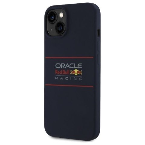 RED BULL futerał do IPHONE 16 Pro kompatybilny z MagSafe RBHMP16L24SIHSRV (Silicone Horizontal Centered Logo) navy