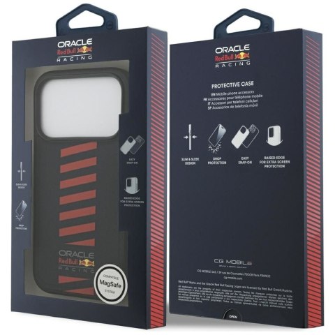 RED BULL futerał do IPHONE 17 Pro kompatybilny z MagSafe RBHMP17L24PUDSRV (Meshed PU W/ Powerbar) navy