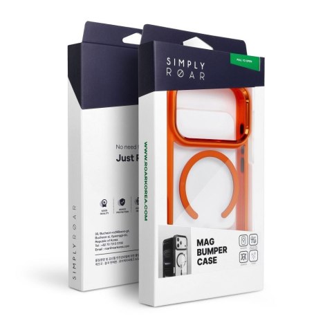 ROAR futerał MAG BUMPER kompatybilny z MagSafe do IPHONE 16 Pro pomarańczowy