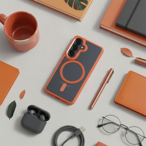 ROAR futerał MAG BUMPER kompatybilny z MagSafe do SAMSUNG S26 Plus pomarańczowy